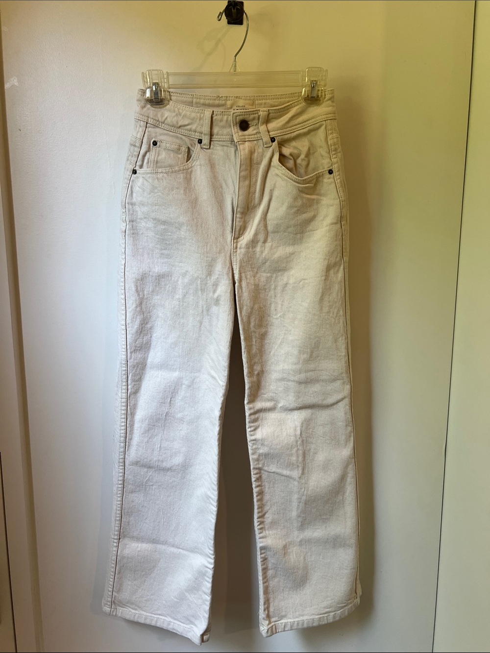 Sezane Le Crop Mottled Ecru - Size 4 - Picture 8 of 9